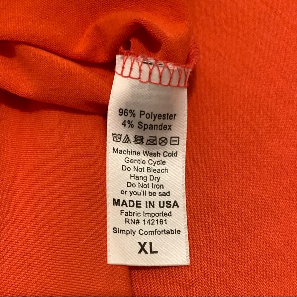 XL LuLaRoe Christy T in solid orange - Picture 4 of 4